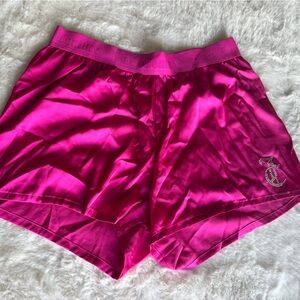 Juicy Couture Fuchsia Satin Sleep Shorts